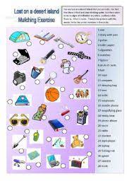 We did not find results for: Lost On A Desert Island 1 3 Vocabulary Matching Exercise Esl Worksheet By Poohbear