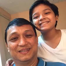 Happy 55th birthday to the strongest man I know—my dad—@noelcomia It looks  just like another scene in a series or movie that you're doing, but it's  real that you're celebrating your birthday