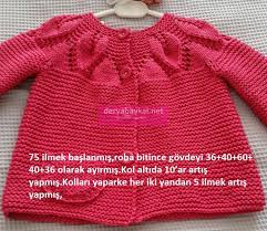 Yaprakli Bebek Hirka Yapimi Baby Knitting Patterns Hirkalar Bebek