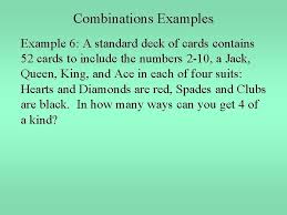 In a regular deck, there are four 10s. Combinations Example 1 From A Group Of 10