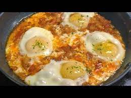 Eggs With Tomatoes Potatoes Easy Afghani Style Breakfast Easy Breakfast Youtube Cooking Dishes Tasty Recipes Videos Breakfast Time