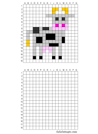 Exercice pour enfants des classes de maternelle gs, cp et ce1, dessins à. 7 Idees De Pixel Art Quadrillage Coloriage Jeux A Imprimer