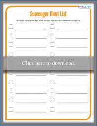 Printable cool mall scavenger hunt invitations. Blank Printable Scavenger Hunt Template Lovetoknow