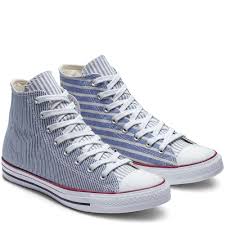Black And White Striped Converse Chuck Taylor All Star Stripes High Top Black Vintage White Egret Chuck Taylor Converse High Tops