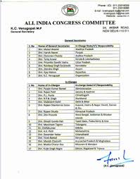 1 main street new cityland, ca 91010 cell: Sonia Gandhi Reshuffles Aicc Azad Dropped As General Secretary