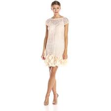 Jessica Simpson Women S Short Sleeve Lace Ruffle Hem Dress Cocktail Dress Sale Cocktail Dress Lace Lace Slip Dress