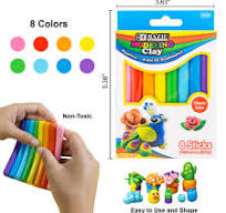BAZIC Modeling Clay Sticks Primary Colors 4.8 Oz – BAZIC ...