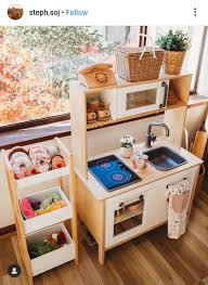Kitchen Ikea Playroom Montessori Preschool Homeschool Genderneutral In 2020 Ikea Play Kitchen Kids Play Kitchen Kids Kitchen
