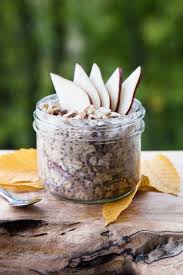 The problem i have is they're usually pretty high in calories almond milk at least gives you a bit of that creamy texture with a much lower calorie count. Cinnamon Pear Overnight Oats Breakfast For Dinner