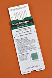Amazon Com Accuscope 1 8 Moa Scope Sighting Tool Chart