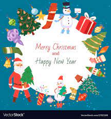 Merry Christmas And Happy New Year Images Merry Christmas And Happy New Year Royalty Free Vector Image