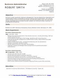 business administrator resume samples