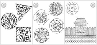8.5x11 pdf coloring page of a bunch of balloons! Easy Zentangle Patterns For Beginners Kids Activities Blog