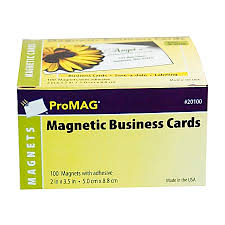 Ensure that every time people reach for the door. Promag Magnetic Business Cards 2 X 3 12 Pack Of 100 Office Depot