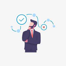 Thinking Male Figure Business Person About Trend Vector And Png Business Person Male Figure Clip Art