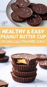 Healthy Peanut Butter Cups Shuangy S Kitchen Sink Recipe Peanut Butter Cups Recipe Healthy Peanut Butter Cups Vegan Peanut Butter Cups