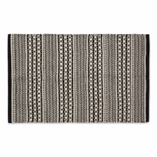 The rug that came is 2' x 3'4. Dii Black Dobby Stripe Hand Loomed Rug 2x3 Ft 1 Ralphs
