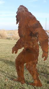See more ideas about wheel decor, wagon wheel, yard art. 7ft Metal Big Foot Sasquatch Yard Art