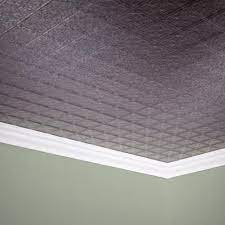 Check out how skip did it! Fasade Traditional 10 Pvc 2 X 4 Glue Up Ceiling Tile At Menards
