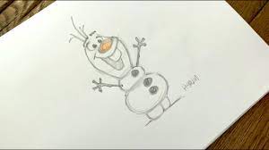 How To Draw Olaf From Frozen L #Drawwithdisneyanimation - Youtube