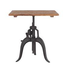 Pub tables and bar tables are often terms used interchangeably, but usually bar tables are a bit higher. World Interiors Artezia Natural Matte Black 32 Wide Square Bar Height Dining Table Witzwat3038
