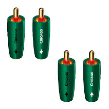 AudioQuest Chicago RCA Plugs Field Termination Connectors - Set of 3