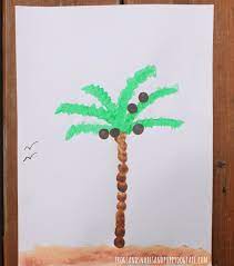 Because of this, the trees are widely cultivated in many places in south india for both commercial and home use. Fingerprint Coconut Tree Fspdt Crafts Kids Painting Crafts Crafts For Kids