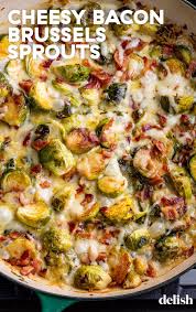 Cheesy Brussels Sprout Bake Is The Christmas Side Your Guests Won T Be Able To Stop Eating Recipe Fall Casserole Recipes Sprout Recipes Recipes
