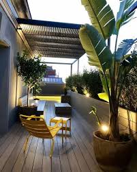 25 Desain Rooftop Garden Minimalis Sejuk Dan Cozy Abis Patio Desain Patio Desain Kebun Modern