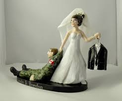 Custom One Of A Kind Figures By Sophie Cartier Studios Military Wedding Cakes Wedding Cake Toppers Army Army Wedding Cakes