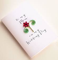 As you're writing your card, you may be wanting something more to personalize your mother's day card. Amazon Com Floral Wedding Thank You Card For Mom Mother In Law On My Wedding Day 5 5 4 25 A2 Folded Card With Envelope Handmade