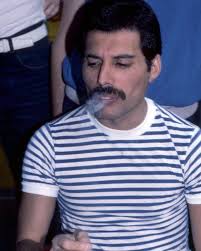Freddie at a Queen Press Conference