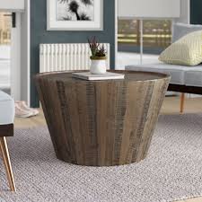Elegantly designed table by expert artists in drum shape is made up of mango wood. Brayden Studio Limones Solid Wood Drum Coffee Table Reviews Wayfair
