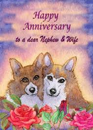Birthday Wishes For My Nephew S Wife Happy Anniversary Nephew Wife Dog Card Married Couple Card Ad Ad Nephew Wife Happy Anniversary Happy Anniversary Sister Happy Anniversary Wishes