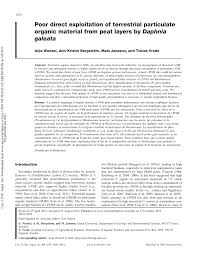 Hg 69/2012 actualizată (modificată și completată). Pdf Poor Direct Exploitation Of Terrestrial Particulate Organic Material From Peat Layers By Daphnia Galeata