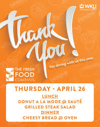 There are 75 suppliers who sells fresh food delivery company on alibaba.com, mainly located in asia. Wku Restaurant Group On Twitter Check Out Our Customer Appreciation Menu For The Fresh Food Company Today