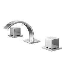 Widespread faucets come with double handles that are set 8 inch part. Cool Split Three Hole Two Handle Bathroom Sink Faucet