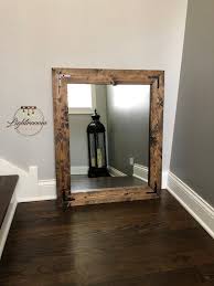 Jacobean Mirror Wood Framed Mirror Handmade Rustic Wood Mirror Bathroom Mirror Framed Wall Mirror V Mirror Wall Living Room Wood Framed Mirror Mirror Wall