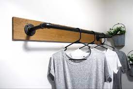 Find rack clothes hanger from a vast selection of hooks & hangers. Diy Wall Mounted Clothing Rack Sammy On State Wall Mounted Clothing Rack Diy Clothes Rack Clothing Rack