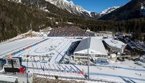 Stadium, arena & sports venue in anterselva. Biathlon In Anterselva Val Pusteria Pustertal