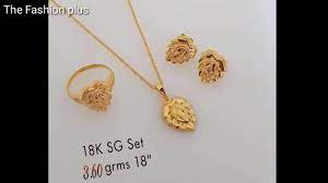 The mangalsutra chain has the traditional black beads that are placed together and mixed with gold beads that are tiny. Latest Light Weight Gold Chain Pendant Sets With Weight Youtube