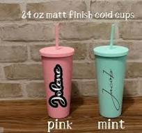 24 oz Matt finish Cold Cup | Personalized Tumblers| Gift for her | Gift for  him