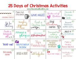 25 Days Of Christmas Activities Advent Calendar True Aim Advent Calendar Activities Christmas Activities Christmas Advent Calendar