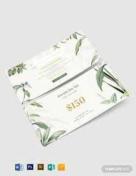 Free printable gift voucher template available in various designs and colours. Massage Therapy Gift Voucher Template Word Doc Psd Apple Mac Pages Illustrator Publisher