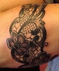 Tatuaż podwiazka na udzie największa galeria tatuaży męskich damskich dla par. 15 Koronka Ideas Koronka Koronkowy Tatuaz Tatuaze