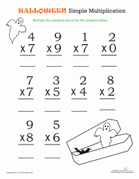 Check spelling or type a new query. Halloween Math Simple Multiplication 1 Worksheet Education Com