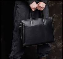 Men's Briefcase Casual Men's Handbag Business Shoulder Bag Men's Work Tote  Bag for 14" Laptop