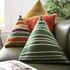 K3, p3, *sl 3 sts to cable needle and hold in front, k3, k3 from cable needle, p3; Free Knitting Pattern For Triangle Cushions Knitting Bee