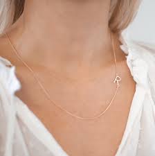Personalised Necklace With Letter Pendant Gifts For Her By Bloom Boutique