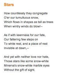 Stars By Robert Frost Personification Poems Robert Frost Poems Similes And Metaphors